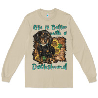 Mushroom life is better with a dachshund Long Sleeve Tee - BarkalooDesign