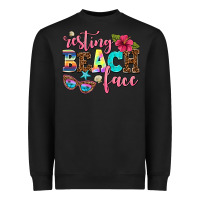 Black resting beach face Heavyweight Sweatshirt - AdoDesignShop