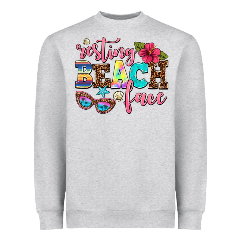 Resting Beach Face Heavyweight Sweatshirt by AdoDesignShop | Teevron