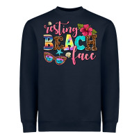 Navy resting beach face Heavyweight Sweatshirt - AdoDesignShop