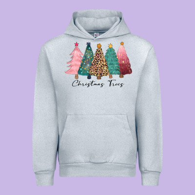 Christmas Trees Urban Hoodie Designed By Cowgirlartshop