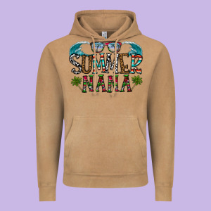 Summer Nana Vintage Hoodie Designed By Cowhidedigitalart