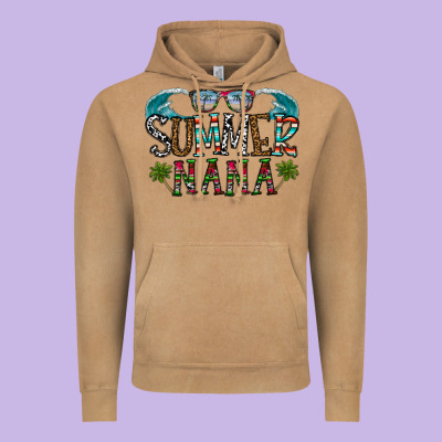 Summer Nana Vintage Hoodie Designed By Cowhidedigitalart