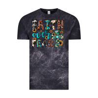 Cloud Black faith over fear Vintage Tee - JahusDesignShop