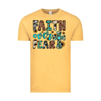 Vintage Mustard faith over fear Vintage Tee - JahusDesignShop