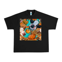 Black autumn cows seamless pattern Urban Heavy Tee - BundleAndBundleShop