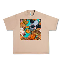 Burro autumn cows seamless pattern Urban Heavy Tee - BundleAndBundleShop