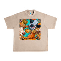 French Oak autumn cows seamless pattern Urban Heavy Tee - BundleAndBundleShop