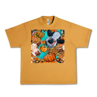 Peanut Butter autumn cows seamless pattern Urban Heavy Tee - BundleAndBundleShop