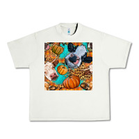 Pistachio autumn cows seamless pattern Urban Heavy Tee - BundleAndBundleShop