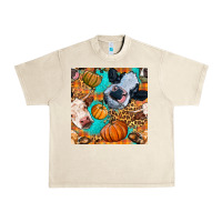 Sandshell autumn cows seamless pattern Urban Heavy Tee - BundleAndBundleShop