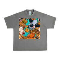 Tornado autumn cows seamless pattern Urban Heavy Tee - BundleAndBundleShop