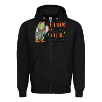 Black i love you u r beautiful frog Zipper Hoodie - MaliasSmallBusiness
