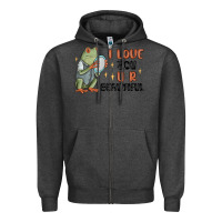 Charcoal Heather i love you u r beautiful frog Zipper Hoodie - MaliasSmallBusiness