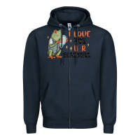Navy i love you u r beautiful frog Zipper Hoodie - MaliasSmallBusiness