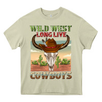 Mossy wild west long live cowboys Heavy Core Tee - texasbilliewilder