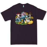 Plum farm animals truck Premium Tee - Zillion Design Studio