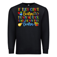 Black if they can't learn the way we teach teach the  wa Premium Sweatshirt - LillyAllenDesigns