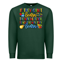Sports Green if they can't learn the way we teach teach the  wa Premium Sweatshirt - LillyAllenDesigns