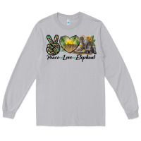 Moon Dust Peace Love Elephant Long Sleeve Tee - LillyAllenDesigns
