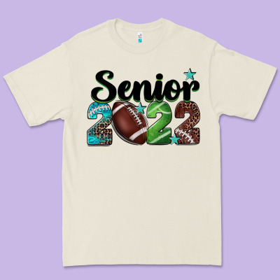Football Senior 2022 Premium Tee Designed By Barkaloodesign