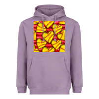 Lavender softball hearts seamless pattern Heavyweight Hoodie - BundleAndBundleShop
