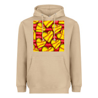 Mushroom softball hearts seamless pattern Heavyweight Hoodie - BundleAndBundleShop