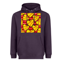 Plum softball hearts seamless pattern Heavyweight Hoodie - BundleAndBundleShop