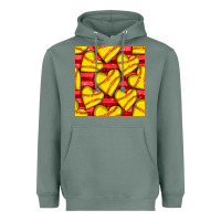 Sage softball hearts seamless pattern Heavyweight Hoodie - BundleAndBundleShop