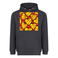 Smoke softball hearts seamless pattern Heavyweight Hoodie - BundleAndBundleShop