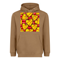 Toasted Coconut softball hearts seamless pattern Heavyweight Hoodie - BundleAndBundleShop