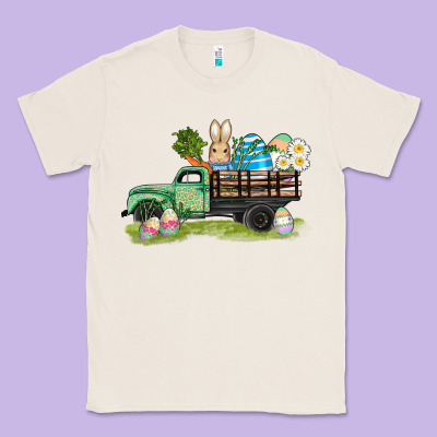 Easter Hunt İn Truck Classic Tee Designed By Adodesignshop