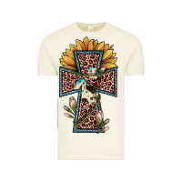 Vintage Arctic leopard cross  sunflower Vintage Tee - JahusDesignShop