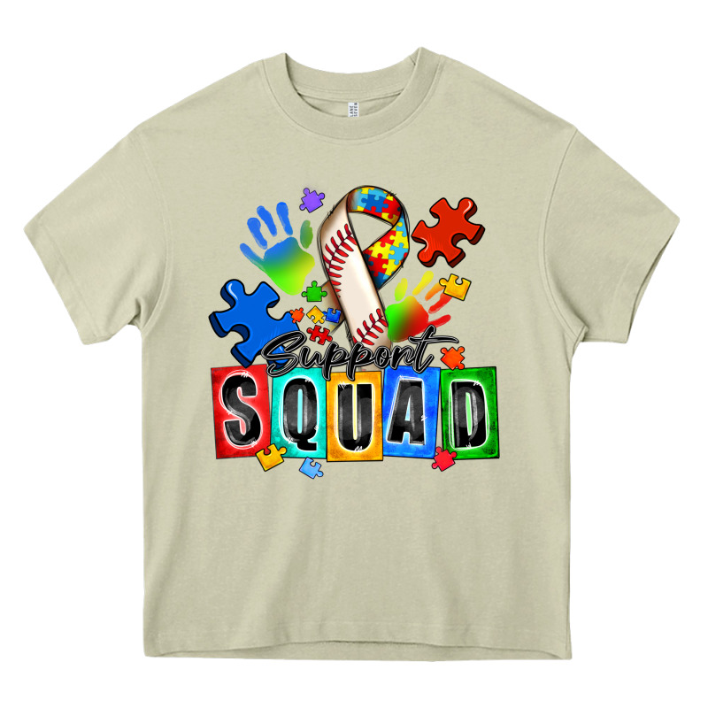 Baseball Support Squad Autism Heavy Core Tee by Zillion Design Studio | Teevron