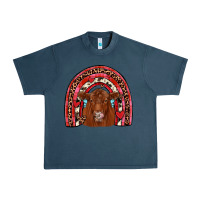Midnight Navy valentines red angus rainbow Urban Heavy Tee - JahusDesignShop