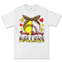 White busy raising ballers with baseball and softball Premium Tee - texasbilliewilder