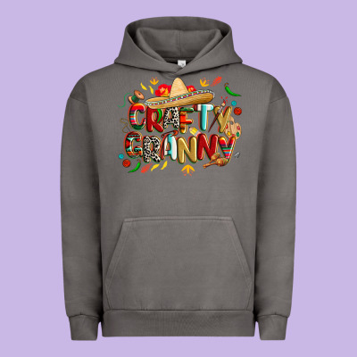 Cinco De Mayo Crafty Granny Urban Hoodie Designed By Cowgirlartshop