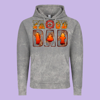 Proud Dad Vintage Hoodie Designed By Hra Design Shop