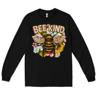 Black bee kind Long Sleeve Tee - NancyCooperArtShop