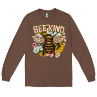 Chestnut bee kind Long Sleeve Tee - NancyCooperArtShop