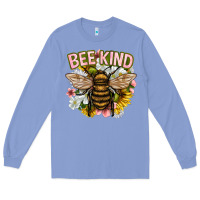 Colony Blue bee kind Long Sleeve Tee - NancyCooperArtShop