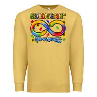 Antique Gold neurodiversity awareness Premium Sweatshirt - LillyAllenDesigns