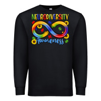 Black neurodiversity awareness Premium Sweatshirt - LillyAllenDesigns