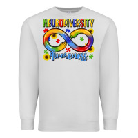 Dove Grey neurodiversity awareness Premium Sweatshirt - LillyAllenDesigns