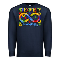Navy neurodiversity awareness Premium Sweatshirt - LillyAllenDesigns