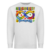 Oatmeal Heather neurodiversity awareness Premium Sweatshirt - LillyAllenDesigns