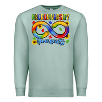 Seafoam neurodiversity awareness Premium Sweatshirt - LillyAllenDesigns
