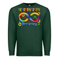 Sports Green neurodiversity awareness Premium Sweatshirt - LillyAllenDesigns