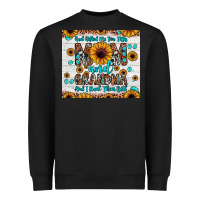 Black god gifted me two titles mom and grandma and i rock them both Heavyweight Sweatshirt - JahusDesignShop