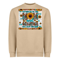 Mushroom god gifted me two titles mom and grandma and i rock them both Heavyweight Sweatshirt - JahusDesignShop